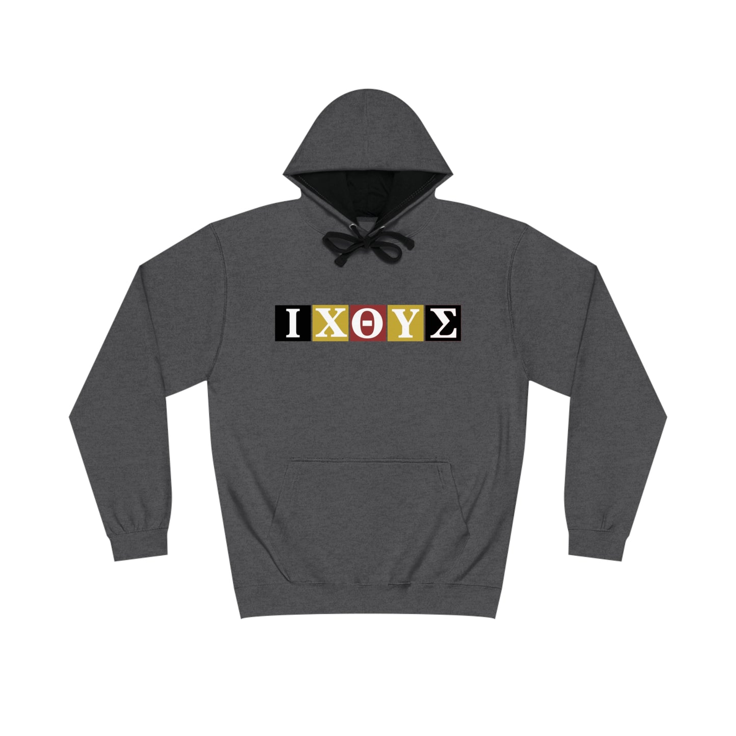 IXO4 Unisex Varsity Hoodie with Shield Design - Stylish Comfort for Sports and Casual Wear