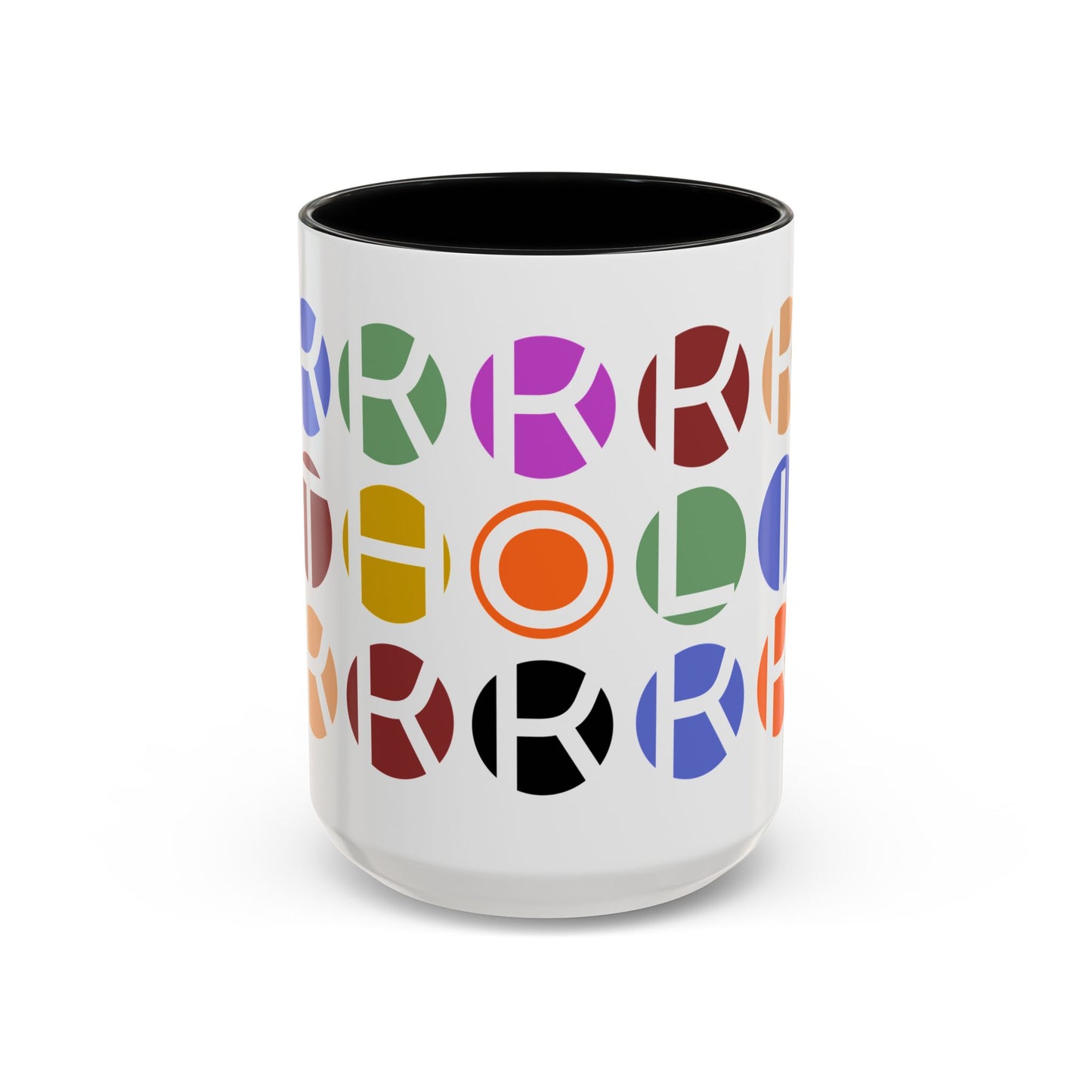 Colorful Accent Coffee Mug - Fun Design for Art Lovers & Coffee Enthusiasts