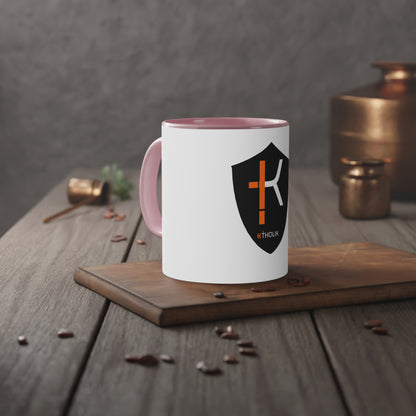 White Accent Mug, 11oz