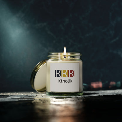 Ktholik Scented Candle - Coconut Apricot Wax (4oz & 9oz) - Relaxing Home Fragrance