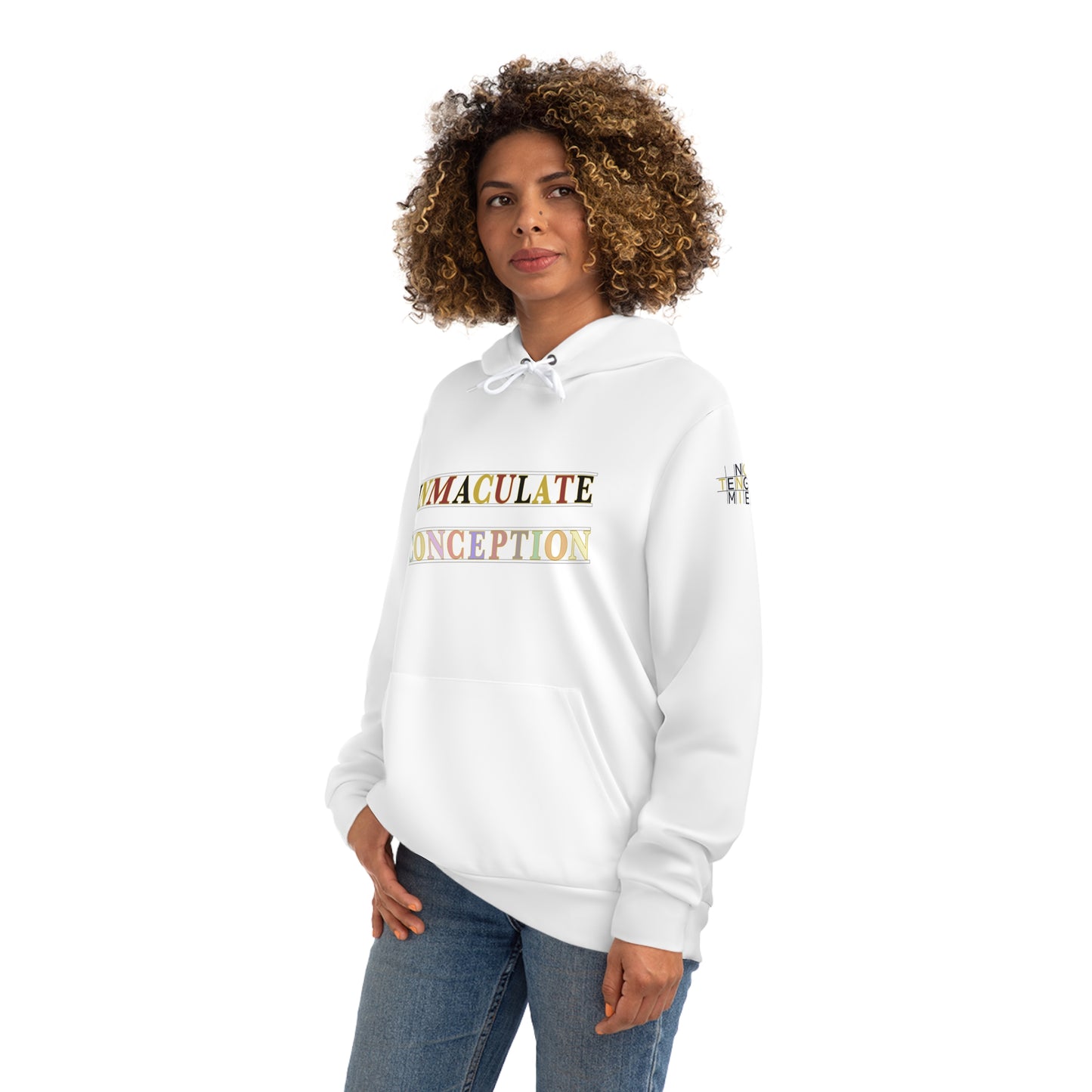 IC Stylish White Fashion Hoodie with Graphic Print